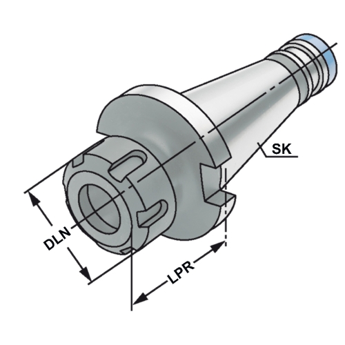 Spannfutter SK 30-2/16-50 ER25 DIN 2080