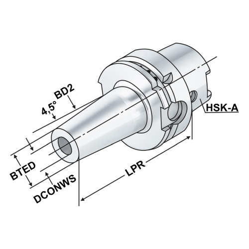 Schrumpffutter HSK 32-20-100 DIN 69893 (ISO 15488) Form A