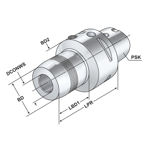 Hydro-Dehnspannfutter PSK 50-12-75 ISO 26623