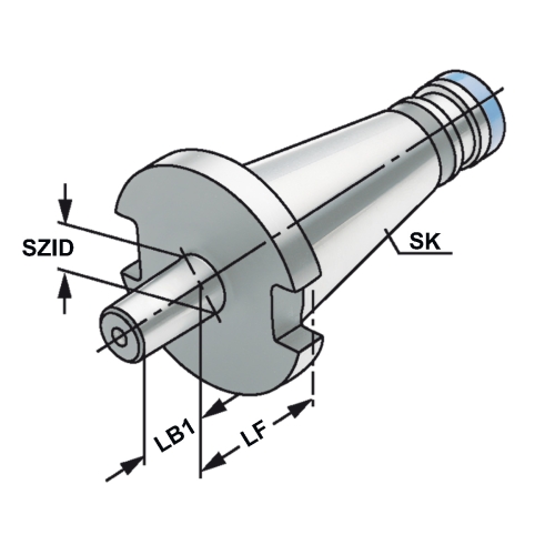 Bohrfutteraufnahme SK 40 - B 18 DIN 2080