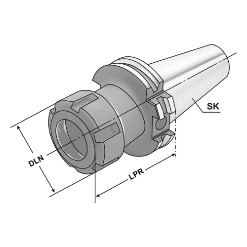Spannfutter SK 40-2/20-160 ER32 DIN 69871 AD/B