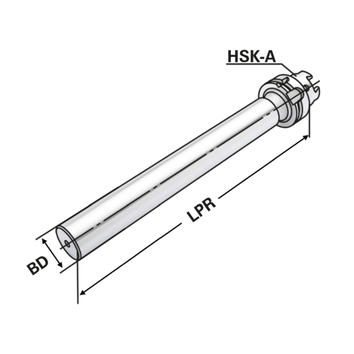 Kontrolldorn HSK 40-25-200 DIN 69893 Form A