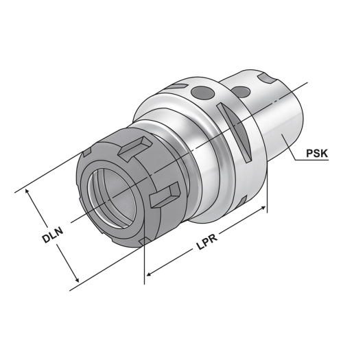 Spannfutter PSK 63-2/16-160 ER25 ISO 26623
