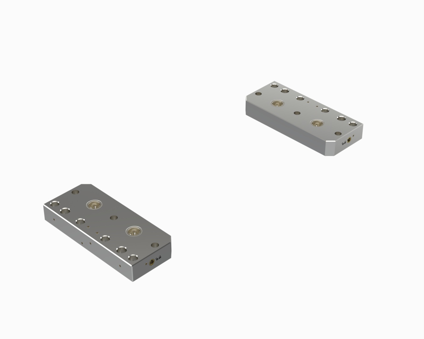INNGRIT Brückenadapter, 80 mm Stichmaß, 180x76x27mm, 52x52, mit Ausblasfunktion