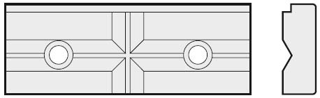 Homge kombinierte Stufen- und Prismen-Spannbacken 250 mm CB-HPAQ-250