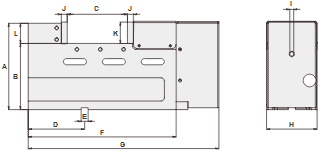 technische Zeichnung pneumatik pneumatischer Schraubstock HBV-G