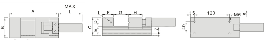 technische Zeichnung VA Schraubstock DSU-80