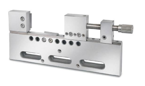 Erodierschraubstock flach, rostfrei BB = 24 mm WHV100
